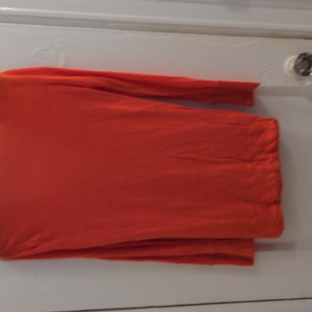 New J Crew 100 Thin Linen Women's Red Orange Cardigan Sweater, XXS, Runs Larger - Picture 6 of 6